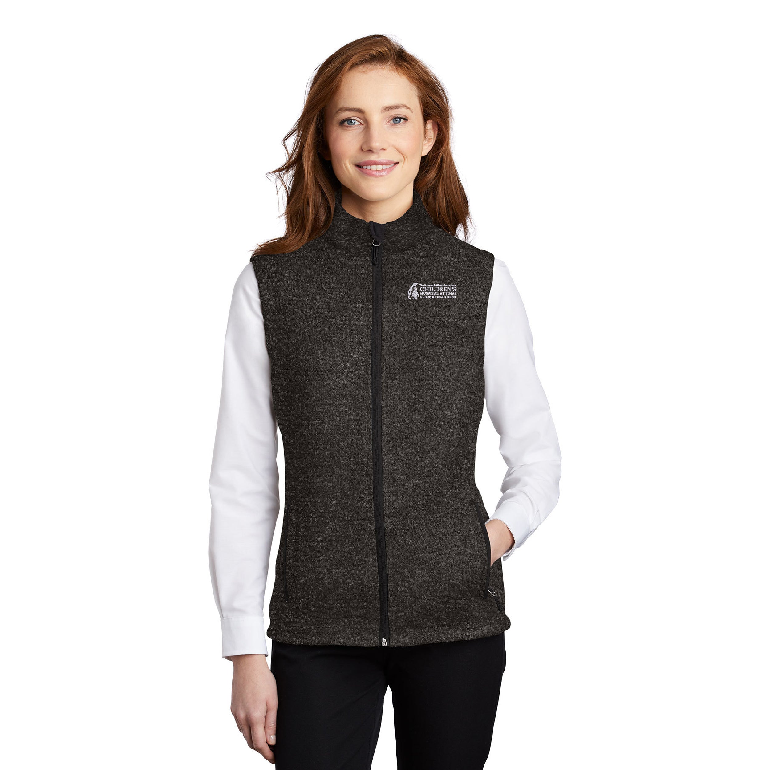 Port Authority Ladies Sweater Fleece Vest-LifeBridge Health Childrens ...